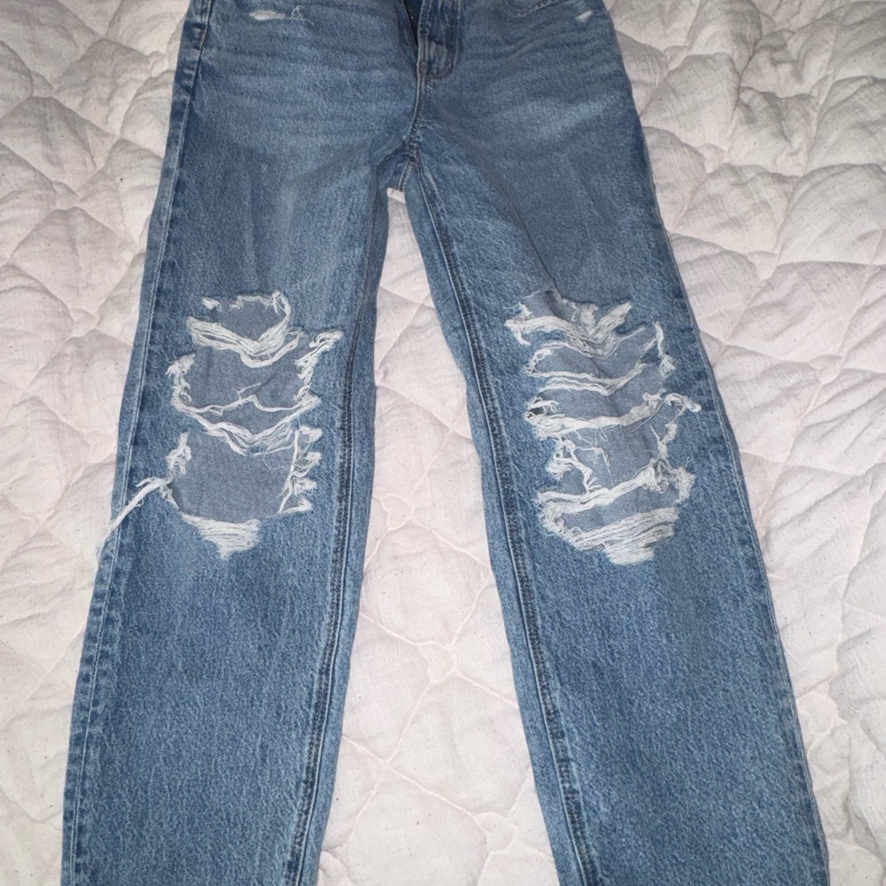 Distressed Blue Women's Jeans
